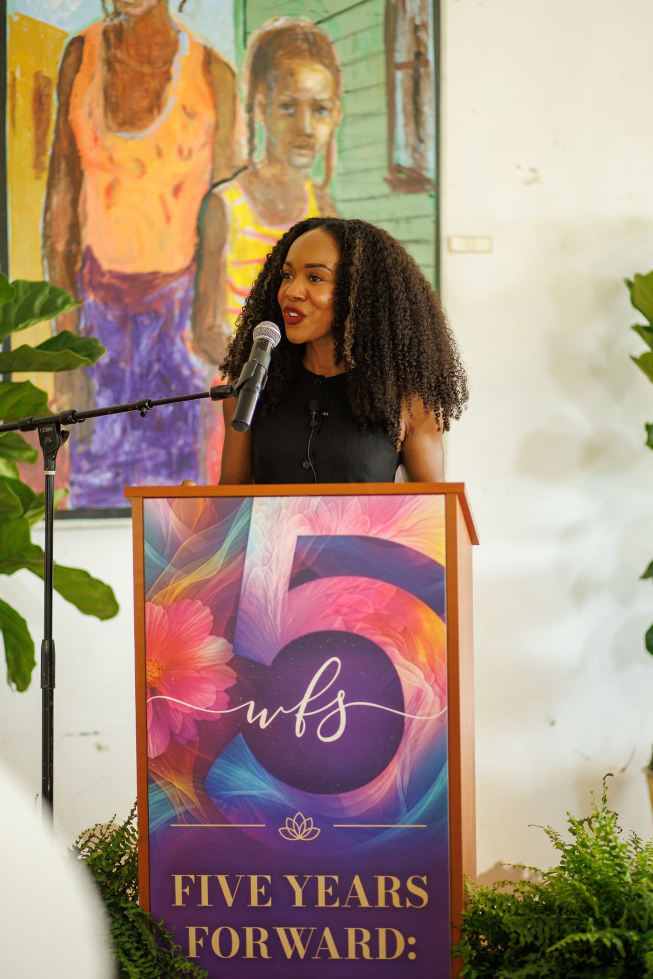 Speaker at the Five Years Forward anniversary celebration